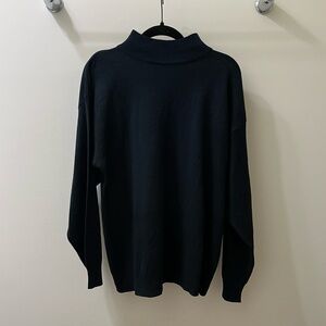 VTG Gitano Mock Turtleneck Sweater in Dark Navy